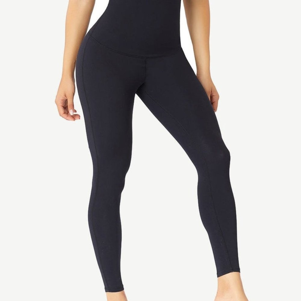Wholesale Black High Waist Solid Color Pants Shaper Flatten Tummy